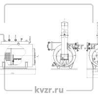 Чертеж твердотопливного парогенератора 300 кг Чертеж твердотопливного парогенератора 300 кг