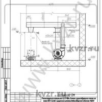 Реконструкция котельной. Разрез 3-3. Л 6