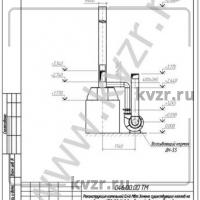 Реконструкция котельной. Разрез 3-3. Л 9