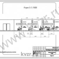 Реконструкция котельной. Разрез 5-5. Л 11
