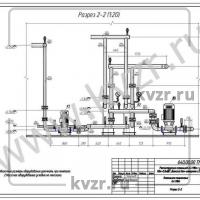 Реконструкция котельной. Разрез 2-2. Л 6