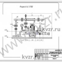 Реконструкция котельной. Разрез 6-6. Л 9