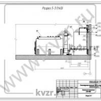 Реконструкция котельной. Разрез 3-3. Л 7